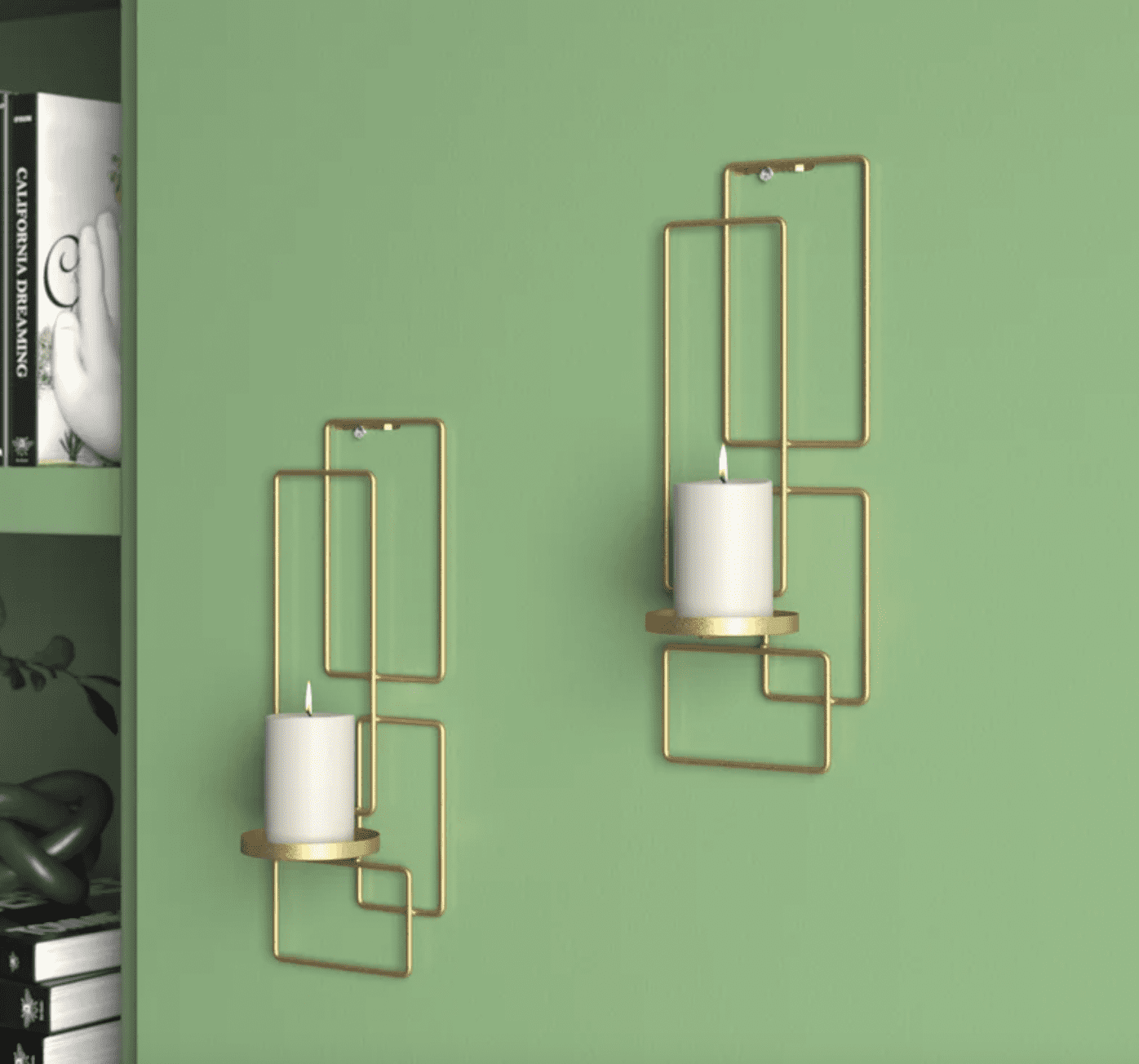 Modern candle hot sale sconce